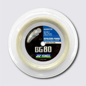 YONEX BG80 POWER BADMINTON STRING WHITE