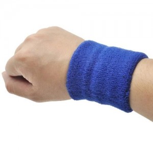 SU4111 TOWEL WRISTBAND PAIR BLUE