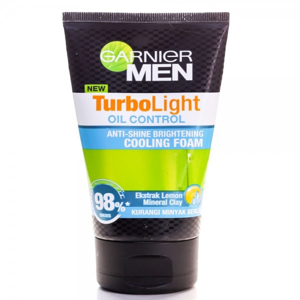 GARNIER MEN TURBOLIGHT ANTI-SHINE BRIGHTINING COOLING FOAM