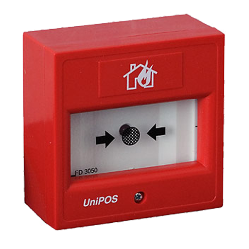 Unipos Manual Call Point with Breakable glass FD3050