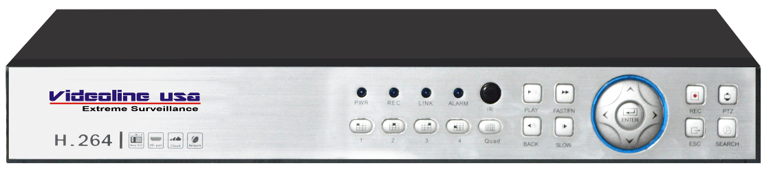 8 Channel 1U Standalone Trio DVR VS7408-HAD