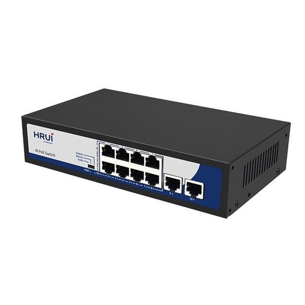 HRUI HR100-AF-8L2GN PoE Switch