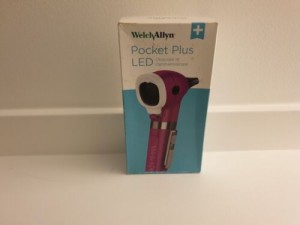 LED Pocket Ophthalmoscope With AA Handle 12880 PURPLE Welch Allyn Pocketscope
