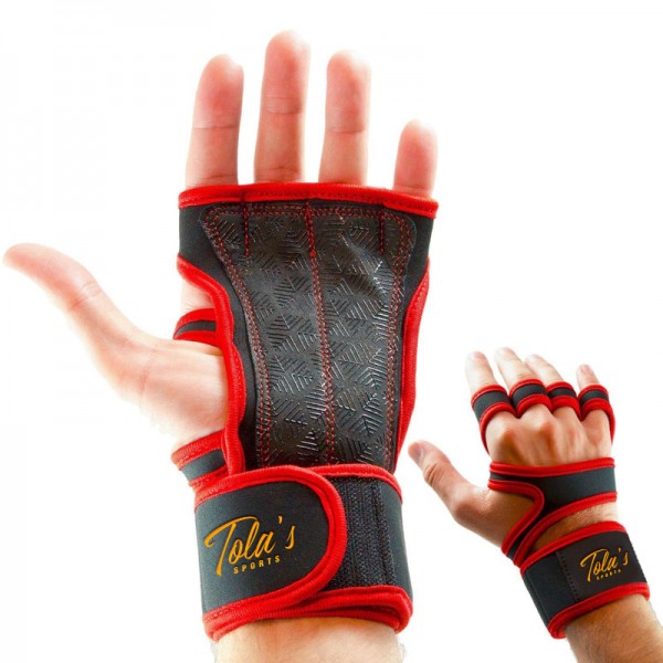 WEIGHT LIFTING TRAINING GYM GLOVES FAWG39 RED