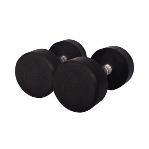 1 PC PRO-STYLE RUBBER DUMBBELL