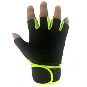 WEIGHT LIFTING TRAINING GYM GLOVES GREEN