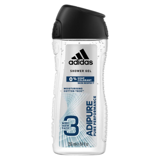 ADDIDAS SHOWER GEL 3IN1 MOISTURISING COTTON TECH