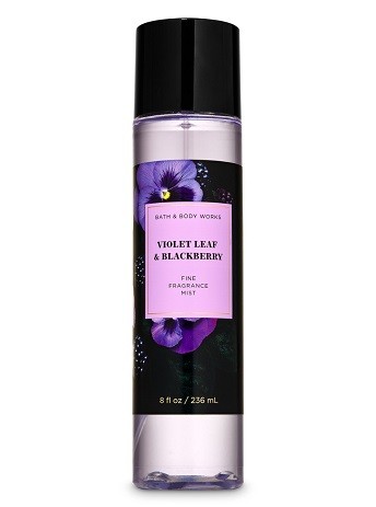 BATH & BODY WORKS FINE FRAGRANCE MIST VIOLET LEAF & BLACKBERRY 8OZ/236ML