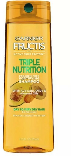 FRUCTIS SHAMPOO USA TRIPLE NUTRITION PARABEN FREE