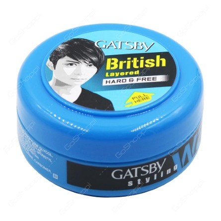 GATSBY STYLING WAX BRITISH LAYERED HARD & FREE (BLUE)