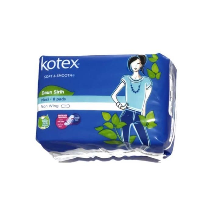 KOTEX SOFT & SMOOTH DAUN SIRIH MAXI 8 PADS NON WING