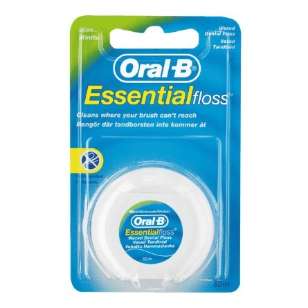 ORAL B DENTAL FLOSS MINT WAXED