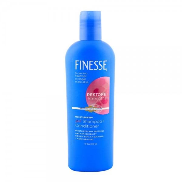 FINESSE 2IN1 SHAM+COND RESTORE+STRENGTHEN MOISTURIZING