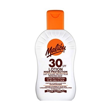 MALIBU LOTION HIGH PROTECTION 30 SPF SUNSCREENS PHOTOSTABLE