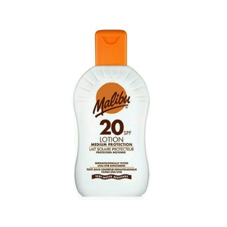 MALIBU LOTION MEDIUM PROTECTION 20 SPF SUNSCREENS PHOTOSTABLE