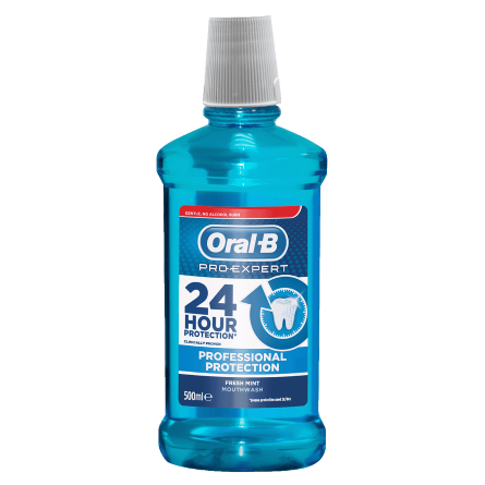 ORAL B MOUTH WASH PRO EXPERT PROTECTION FRESH MINT