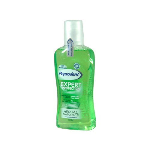 PEPSODENT MOUTH WASH EXPERT PRO HERBAL NATURALS